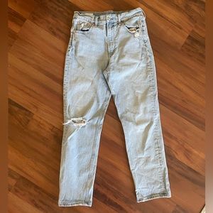 Gap sky high straight leg jean